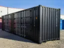 Zeecontainer met 2 zijdeuren 26 ton | 40FT  High Cube | Zwart | Rhino-Cross-Containers