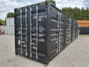 Zeecontainer met 4 zijdeuren 19,5 Ton | 40FT High Cube | Zwart | Rhino-Cross-Containers