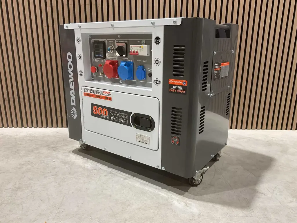 [00223] Diesel generator/Generator 8.1 kVA 498CC | DDAE10500DSE-3G | Gray/White | Daewoo