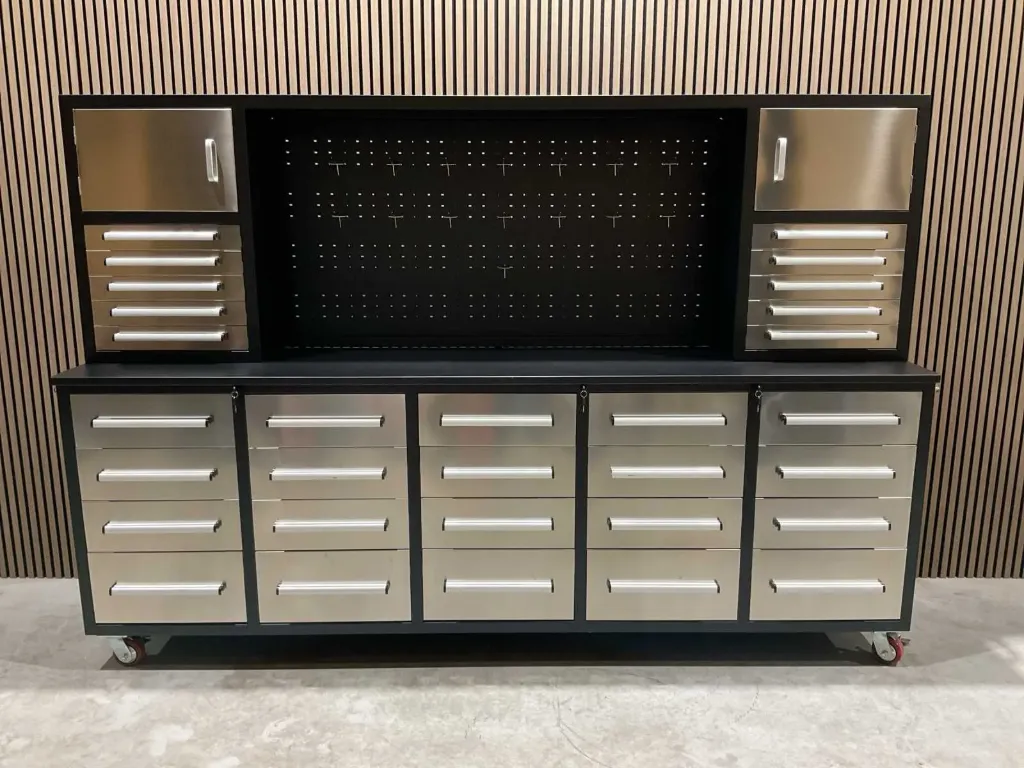 Gereedschapkast | H10FT-30D-2 01B | Zwart/RVS | Rhino-Cross-Tools