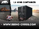 Mini container | 5ft | Zwart | Rhino Cross