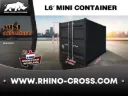 Mini container | 6ft | Zwart | Rhino Cross