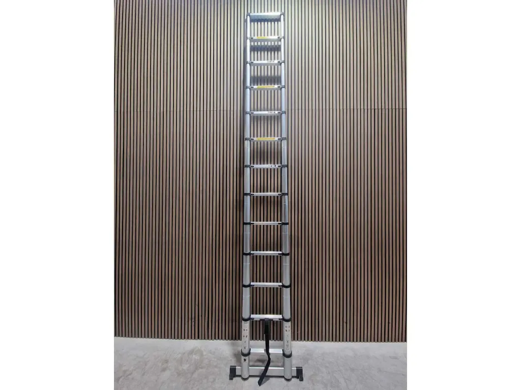 [00326] Telescoopladder 3,8Meter Aluminium | TL3.8MALU | Grijs | NürnBerg