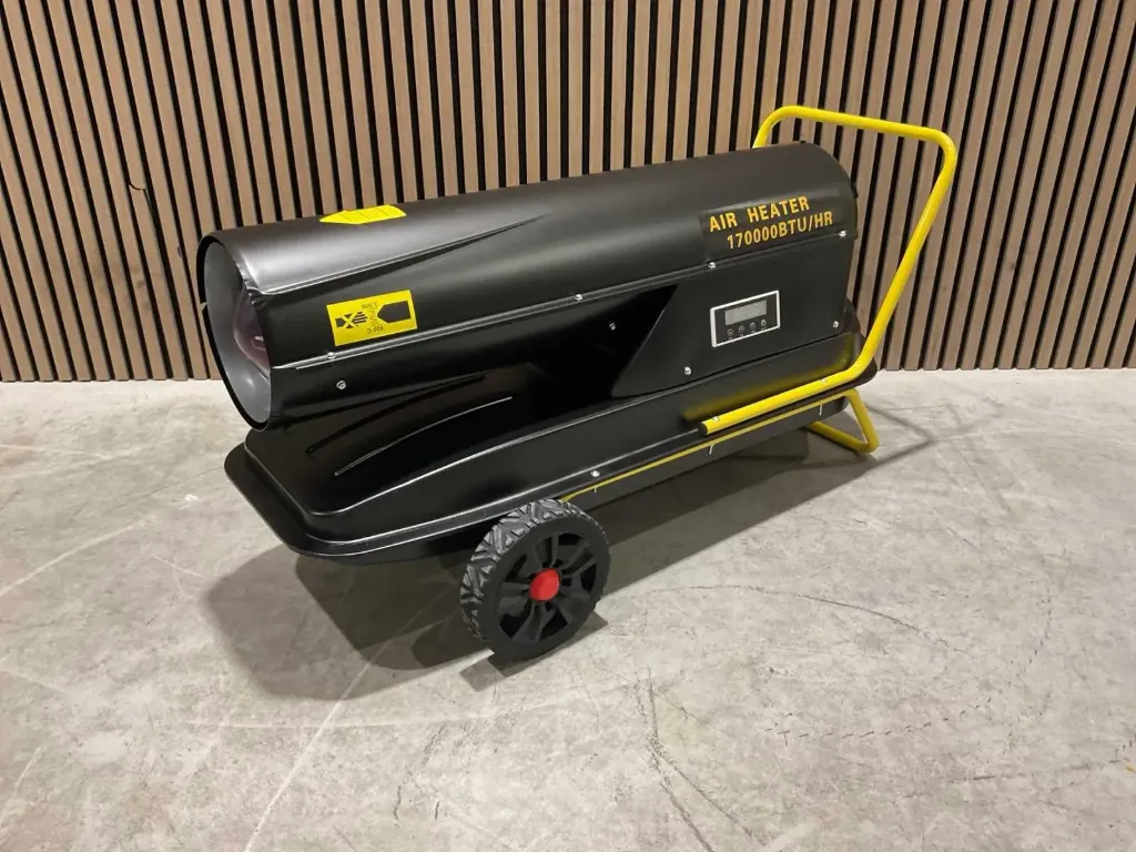 [00383] Dieselheater/Heteluchtkanon 50kw IPX4 | XDFT-50 | Zwart | Stahlworks