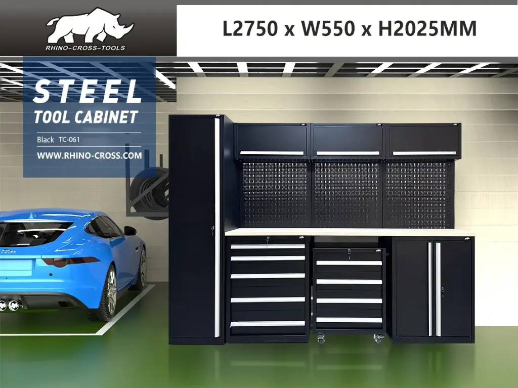 [00427] Werkkast | TC-061A | Zwart | 2750 x 550 x 2025 mm