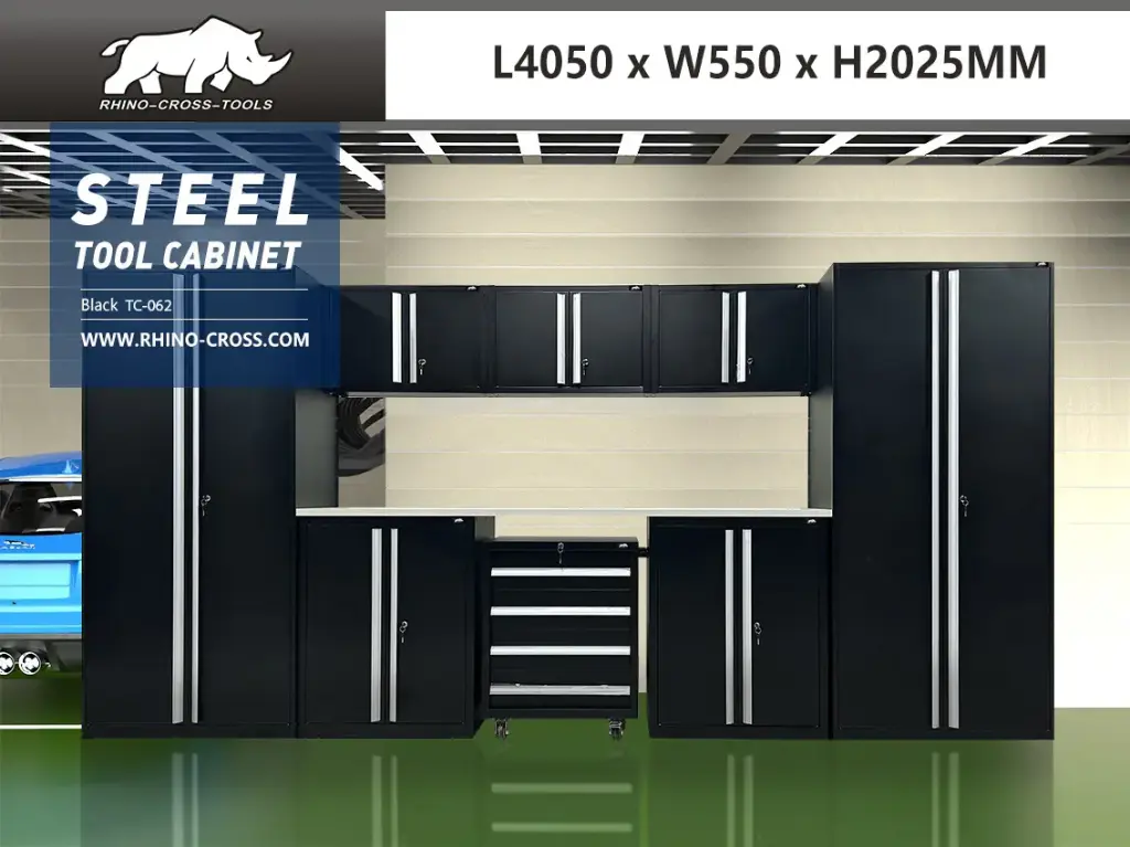 [00428] Werkkast | TC-062 | Zwart | 4050 x 550 x 2025 mm