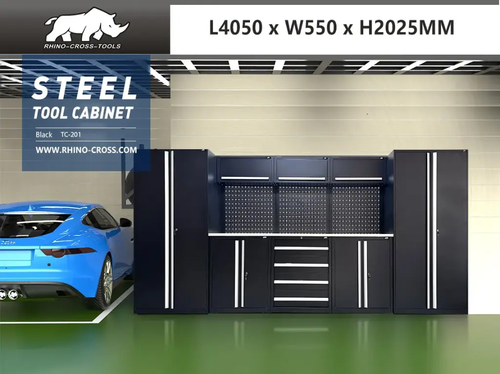 [00430] Werkkast | TC-201 | Zwart | 4050 x 550 x 2025 mm