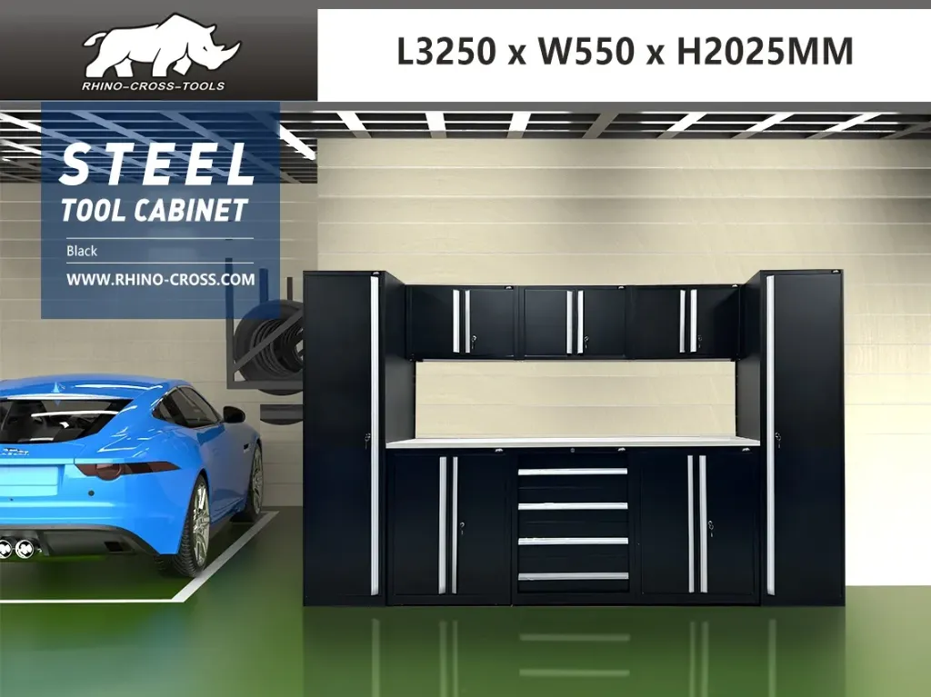 [00434] Werkkast | TC-262 | Zwart | 3250 x 550 x 2025 mm