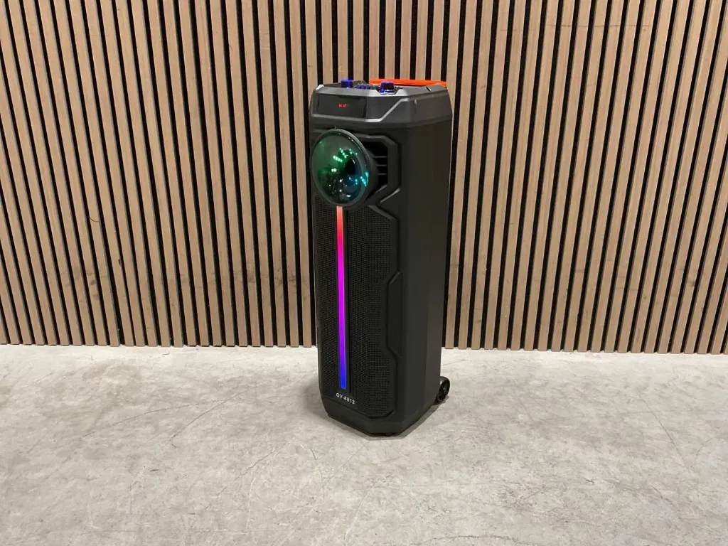 [00489] Speaker 2x40W 1xMIC | Zwart | GY-8812 | VTC