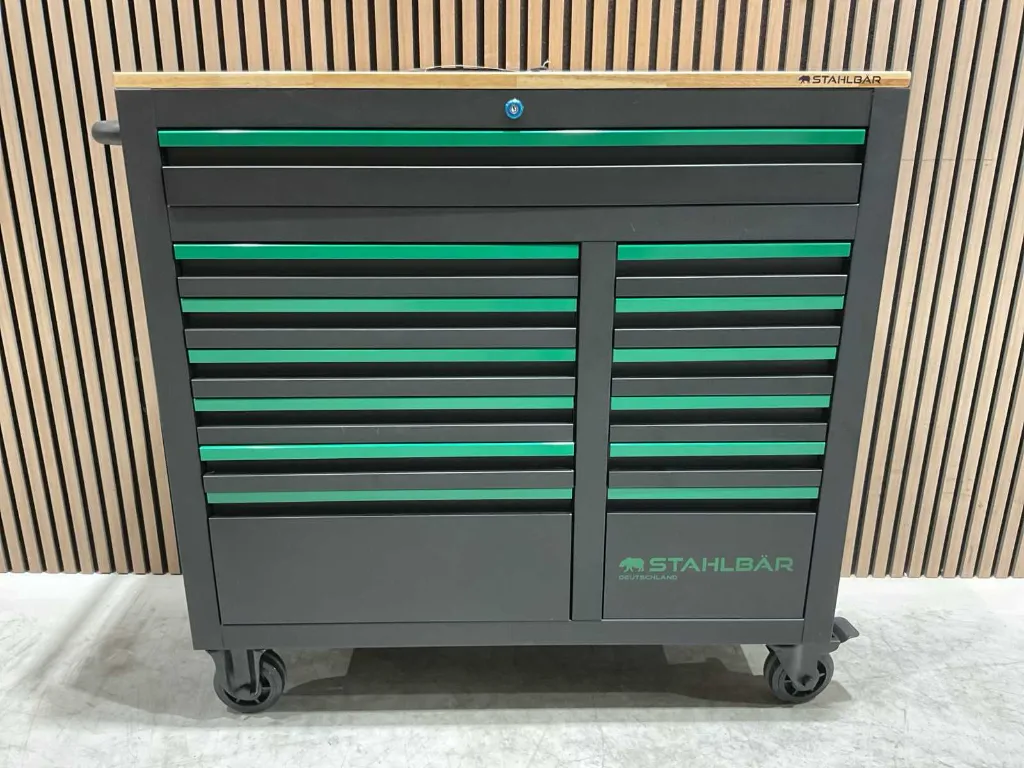 [00501] Gereedschapswagen 13/10 | ST011 | Zwart/Groen | Stahlbar