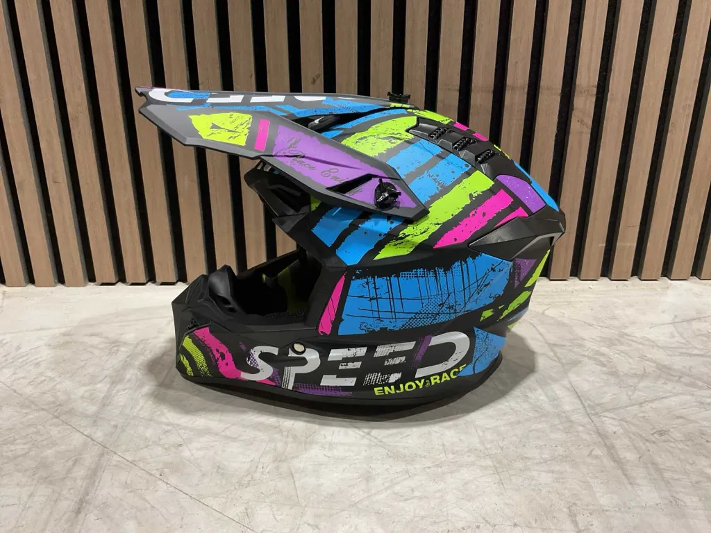 [00664] Motorhelmen | Model 127 maat M | Multi Color | Ultra Motocross