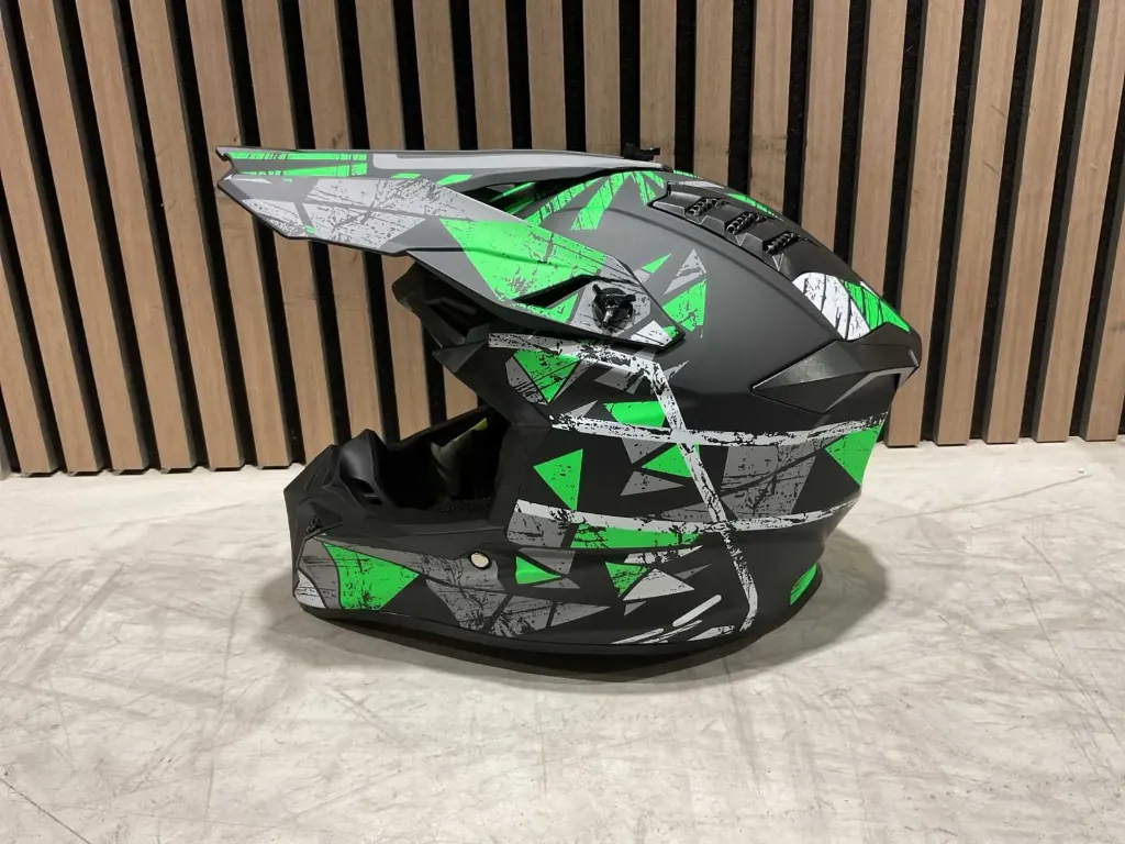 Motorhelmen | Model 127 maat M | Groen | Ultra Motocross