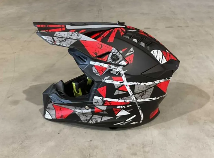 [00672] Motorhelmen | Model 127 maat S | Rood/Zwart | Ultra Motocross