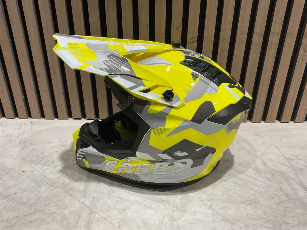 Motorhelmen | Model 127 maat XL | Geel | Ultra Motocross