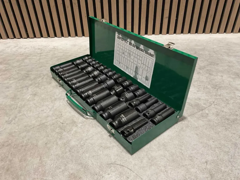 [01003] Krachtdoppenset 38PCS | MTLO38PC | Groen/Zwart | Metallo