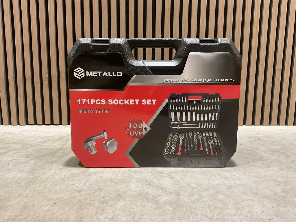 [00696] Doppenset | 171W | Zwart | Metallo