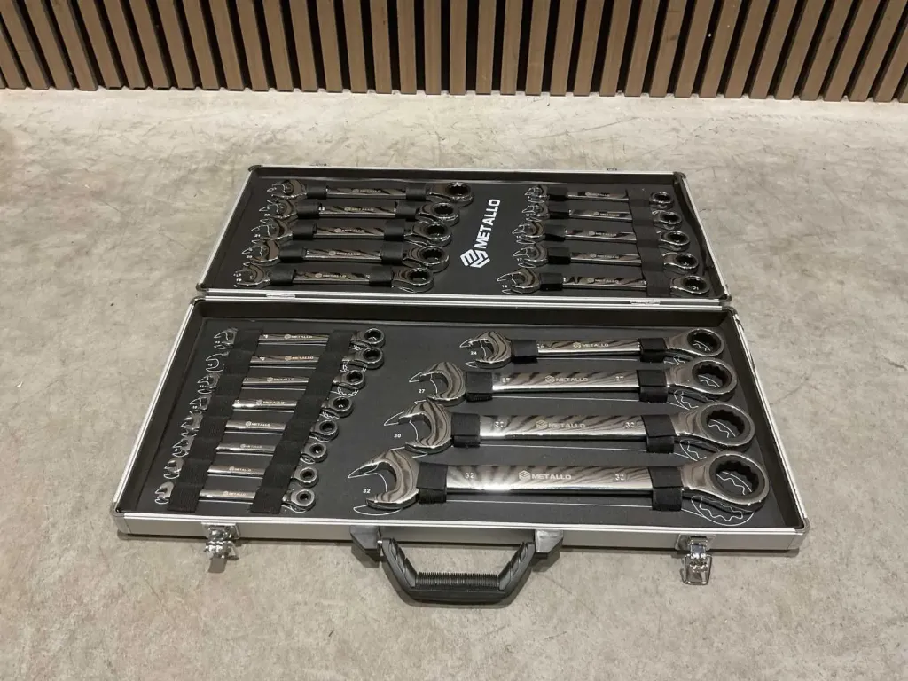 [00719] Ratelsleutelset 22PCS | META-22W | Grijs | Metallo 