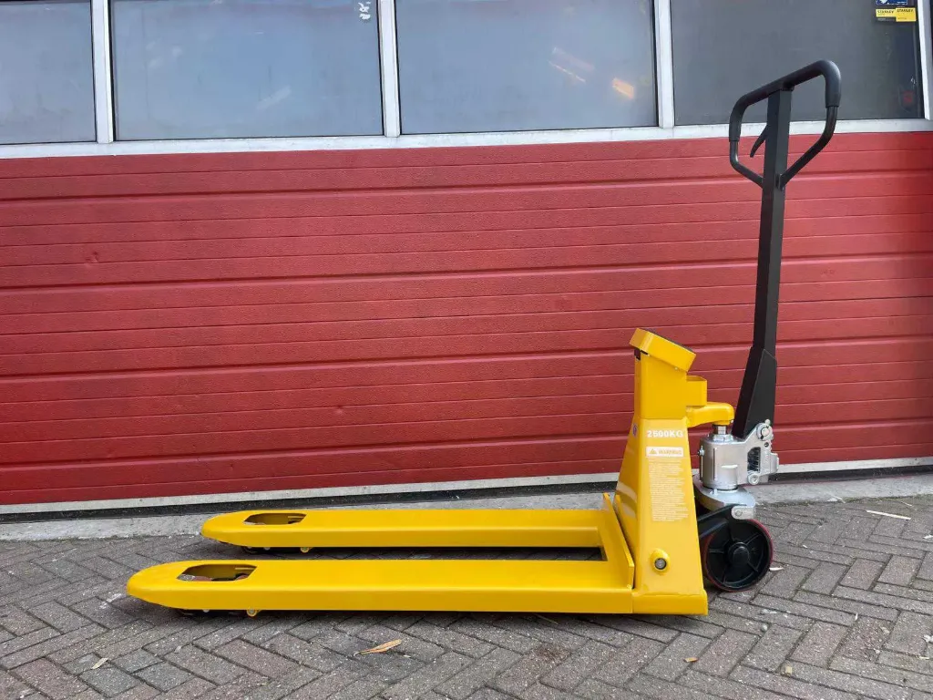 Pompwagen met weegschaal 2500kg | WH-25ES | Geel | RTE