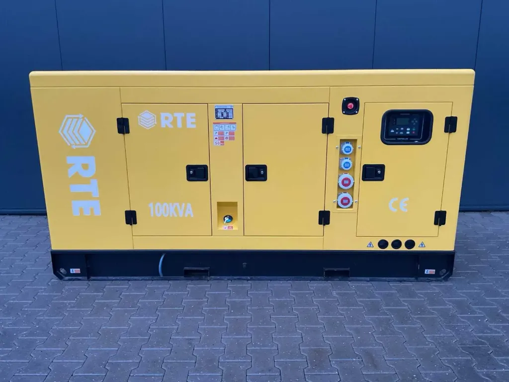 [00740] Aggregaat/Stroomgenerator | Diesel | 100KvA | Ricardo motor | 6742 | Geel | RTE