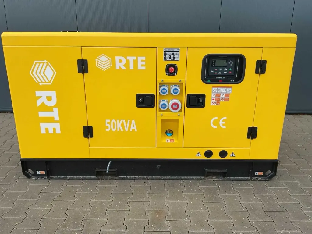 Aggregaat/Stroomgenerator | Diesel | 50KVA | Ricardo motor | 6739 | Geel | RTE
