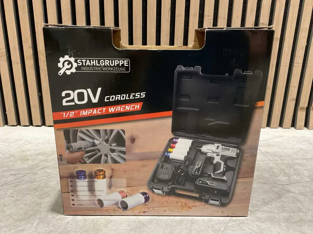 Stahlgruppe 20V draadloze 1/2" slagmoersleutel.