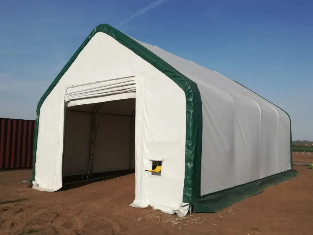 Opslagtent | 4010021DP 30,5x12,2x6,4 m | Rhino-Cross-Shelter  