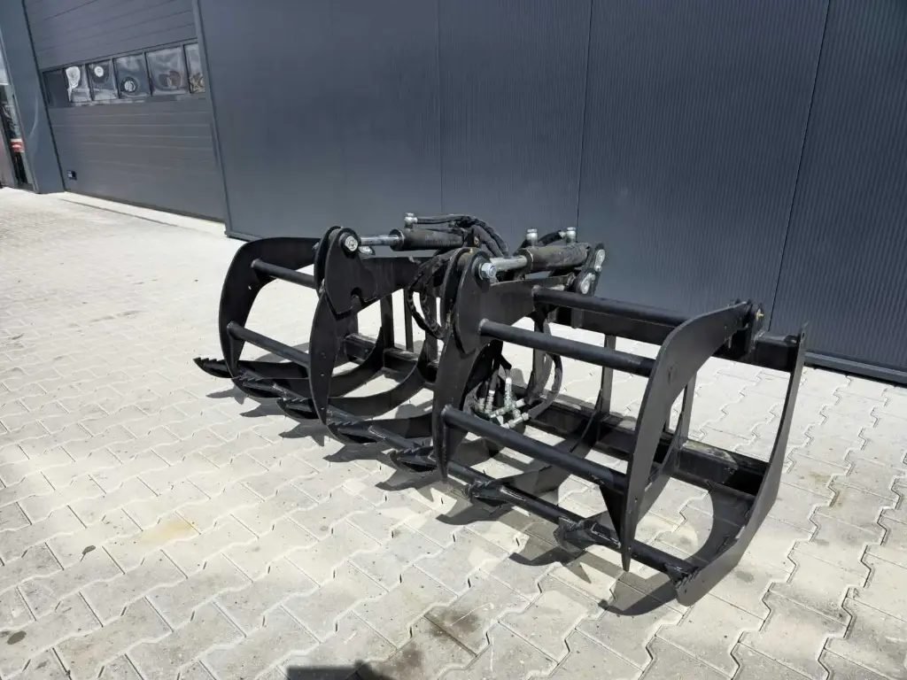 [00555] Hydraulische 72'' Forkgrapple voor gras | HD72FGGR | Zwart | Rhino-Cross