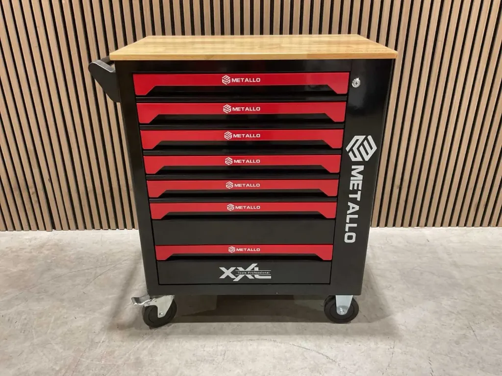 Gereedschapswagen XXXL-Edition 76KG 7LADEN | META-7HSB6G | Rood | Metallo