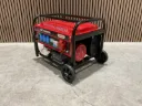 Aggregaat/Stroomgenerator 3,5KvA 230V/380V Electrische Start met wielen Benzine | H8500MW | Rood | Huttenberg 