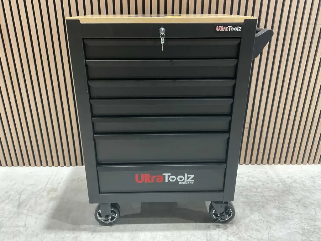 Gereedschapswagen 7 lades gevuld | XWT2023-NEW005 slim |  Zwart | UltraToolz 