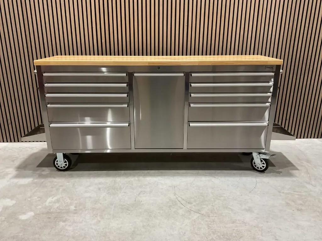 Werkbank 72inch laag 11 lades | HTC7211W1 | RVS | Thor
