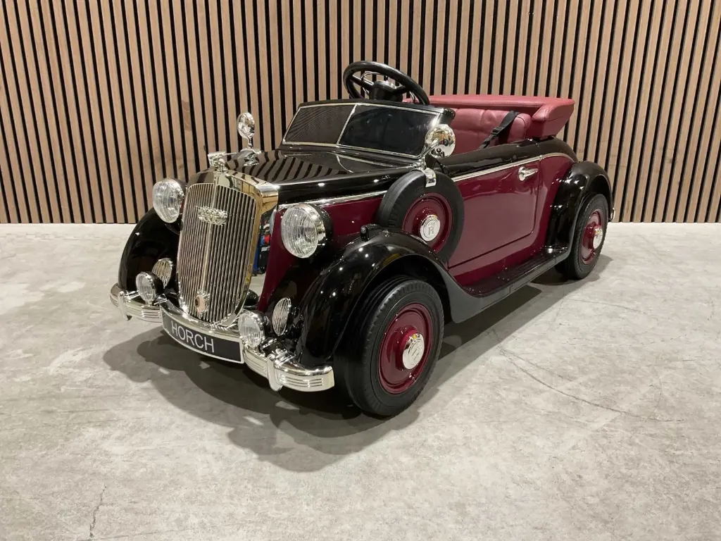 Elektrische auto | JE1005 | Horch 930V | Rood/Zwart | Audi