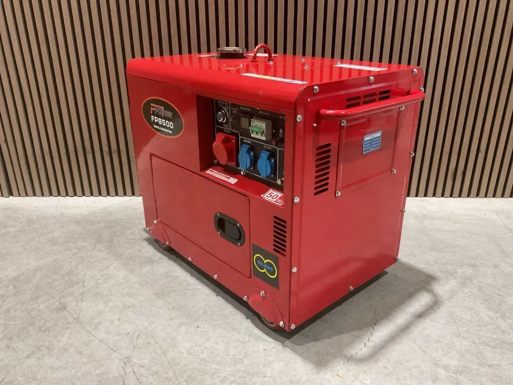Aggregaat/Stroomgenerator Diesel | 6kw | FP8500 | Rood | FPower