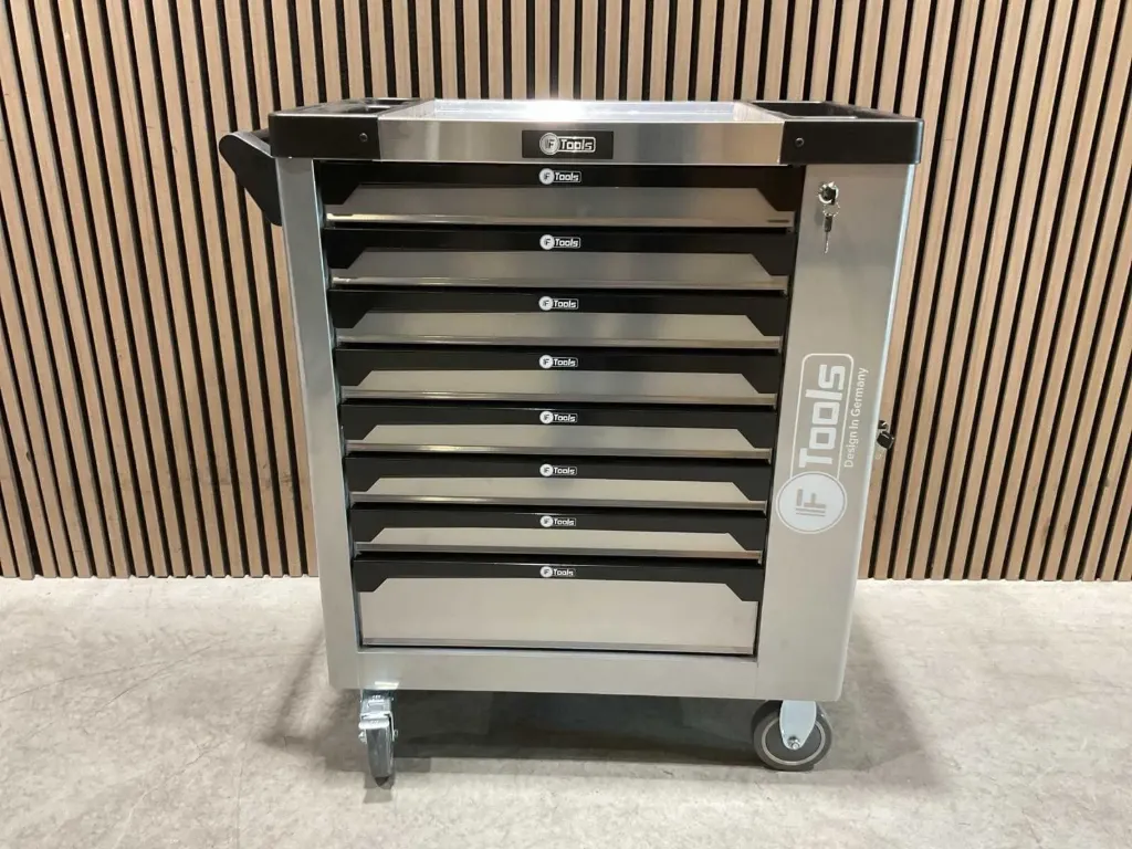 Greedschapswagen 8 lades 8 gevuld | FT3007 | Grijs | FTools