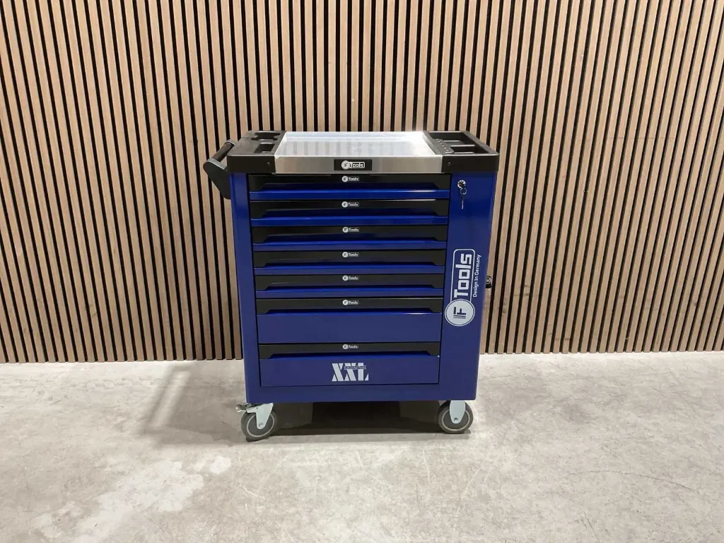 Greedschapswagen 7 lades 7 gevuld | FT3006 | Blauw | FTools