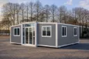 Tiny house 20ft 36,5m² White frame | 20F36MWFLGW | Light gray | Runto
