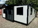 Tiny house 20ft 36,5m² Zwart frame | 20F36MBFWHW | Wit |
