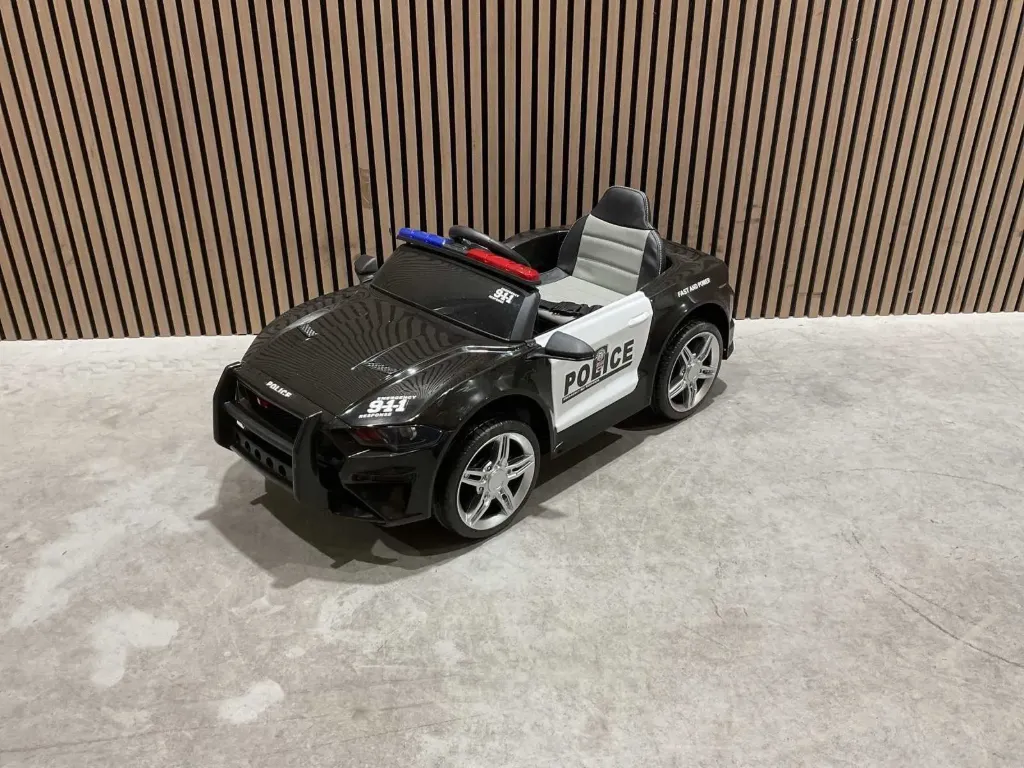 Kinderauto politie | BBH-0007 | Zwart/Wit