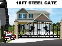 Toegangspoort Hek Paard 18FT 547cm | 18FT547PAZW | Zwart | Rhino-Cross-Gates