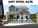 Toegangspoort Hek Paard 20ft 596CM | RCG596 | Zwart | Rhino-Cross-Gates