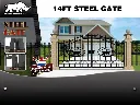 Toegangspoort Hek Koe 14ft 433cm | 14FT433KOZW | Zwart | Rhino-Cross-Gates