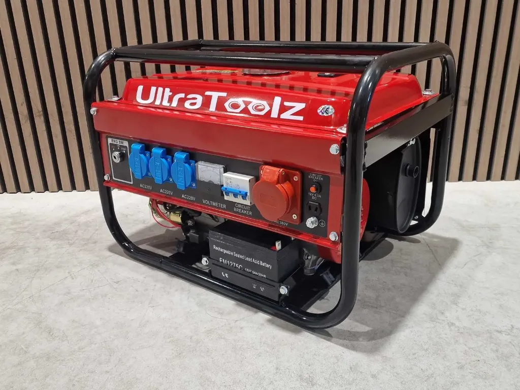 Stroomgenerator benzine elektrische start | W8500E | Rood | Ultratoolz