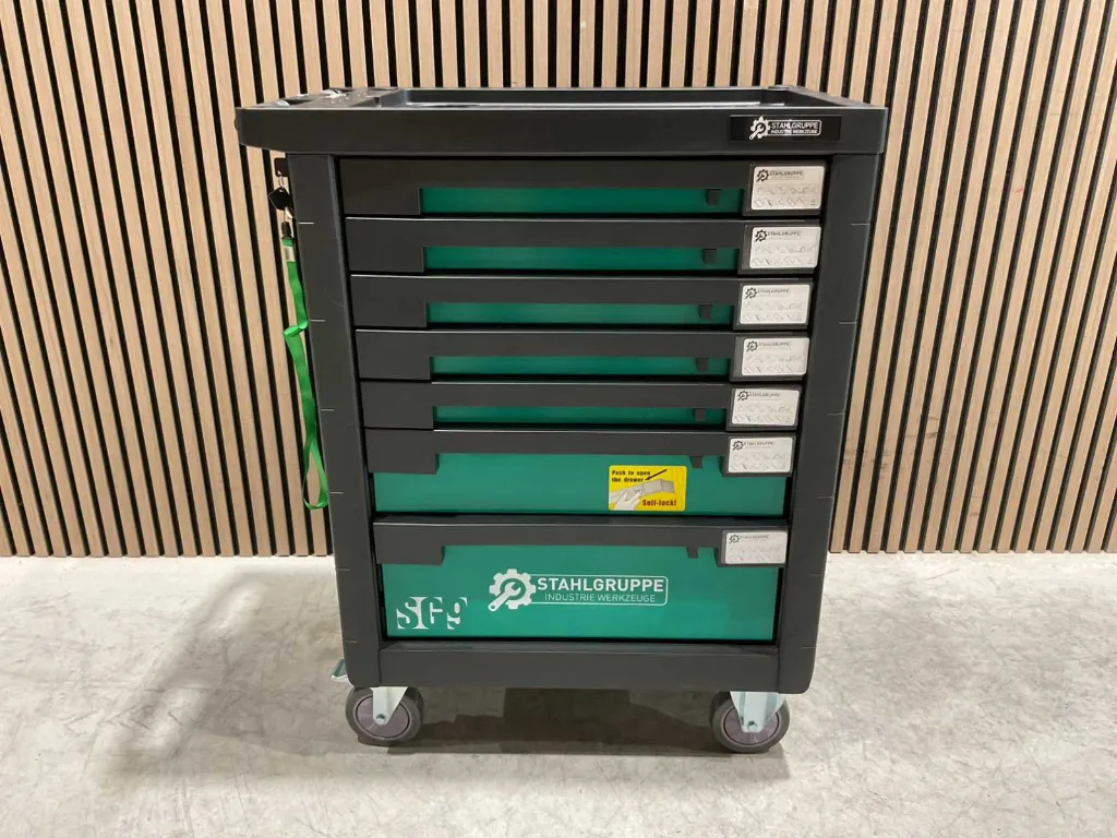 Gereedschapswagen | SG9 | Zwart/Groen | Stahlgruppe