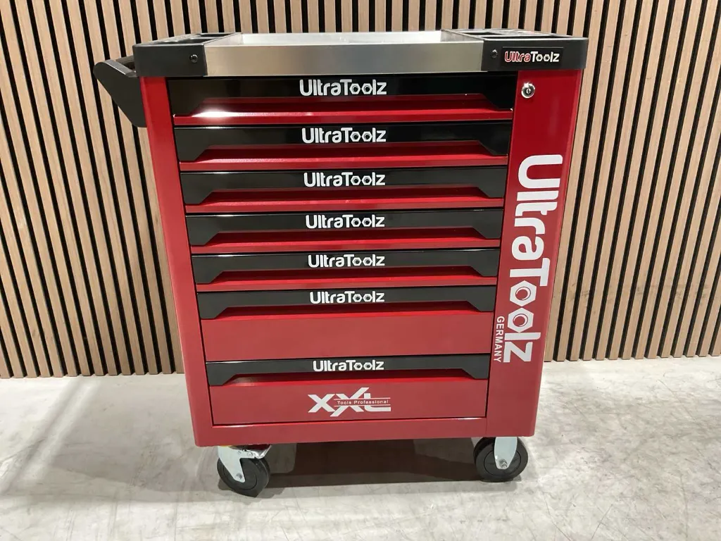 Gereedschapswagen | 7/7 XXL | Rood/Zwart | UltraToolz Germany