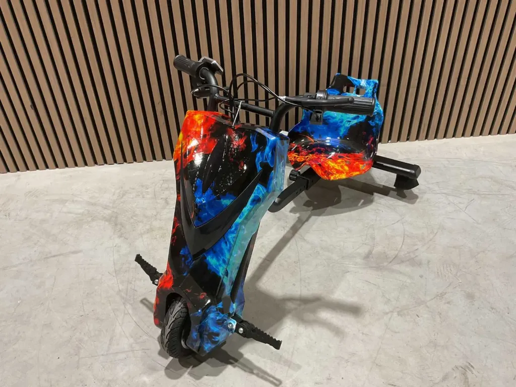 Elektrische Drift trike | 250W | Oranje/Blauw | Ultra Motocross