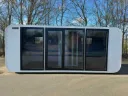 Tiny house / Studio / Office Bathroom in the middle and bed on the right | Eco 6000 A | White | Stahlworks