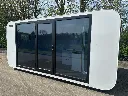 Tiny house / Atelier / Kantoor met badkamer rechts en hoekkeuken | Eco 5000 A | Wit | Stahlworks