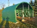 Dierenverblijf | 6 meter Cattle tent 6x6x3,7 m | Groen | Rhino-Cross-Shelters