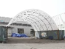 Opslagtent / Opslagshelter tussen 2 containers 6x10x3,6 m | C3320 | Rhino-Cross-Shelter