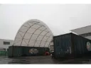 Opslagtent / Opslagshelter tussen 2 containers 12x10x3,6 m | C3340 | Rhino-Cross-Shelter